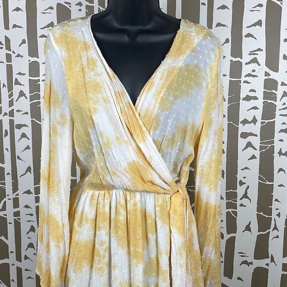 Peach Love Tie Dyed Swiss Dot Romper M - Picture 4 of 9